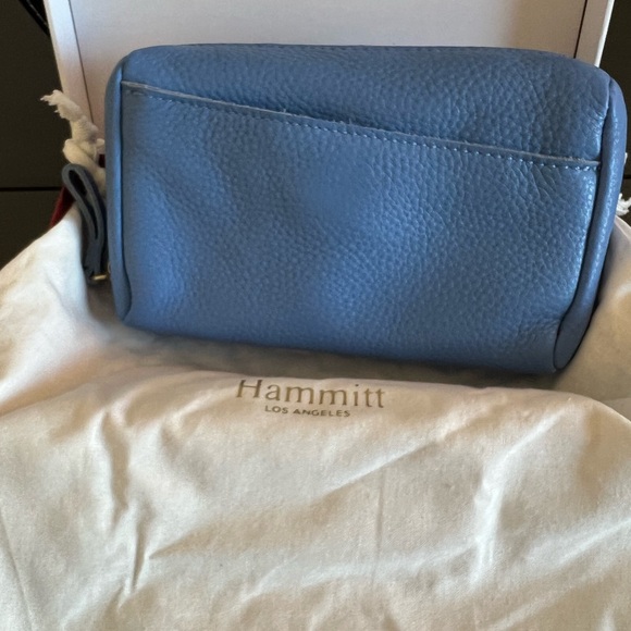 Hammitt Skylight Blue M Daniel Bag with Gold Hardware, matching pouch, & wallet - Picture 12 of 16